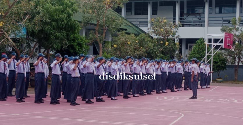 Ektrakurikuler Paskibraka 101 SMAN 1 Soppeng laksanakan Upacara Penerimaan Anggota Baru