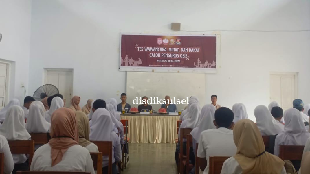 Majelis Perwakilan Kelas laksanakan Tes Wawancara Calon Pengurus OSIS SMAN 1 Soppeng