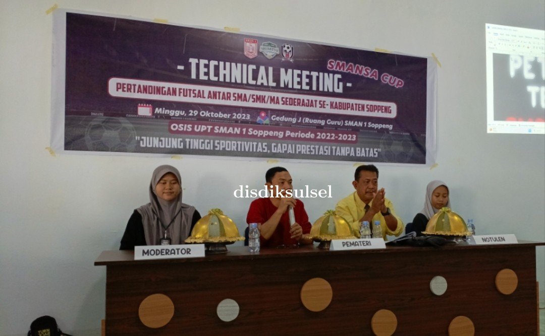 Technical Meeting Smansa Cup dalam RangkaTurnamen Futsal Antar Pelajar Se-Kab. Soppeng